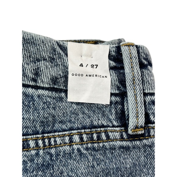 Good American Womens Size 4 Good Classic High-Rise Distressed Jeans NEW 27"x27" - Picture 8 of 16